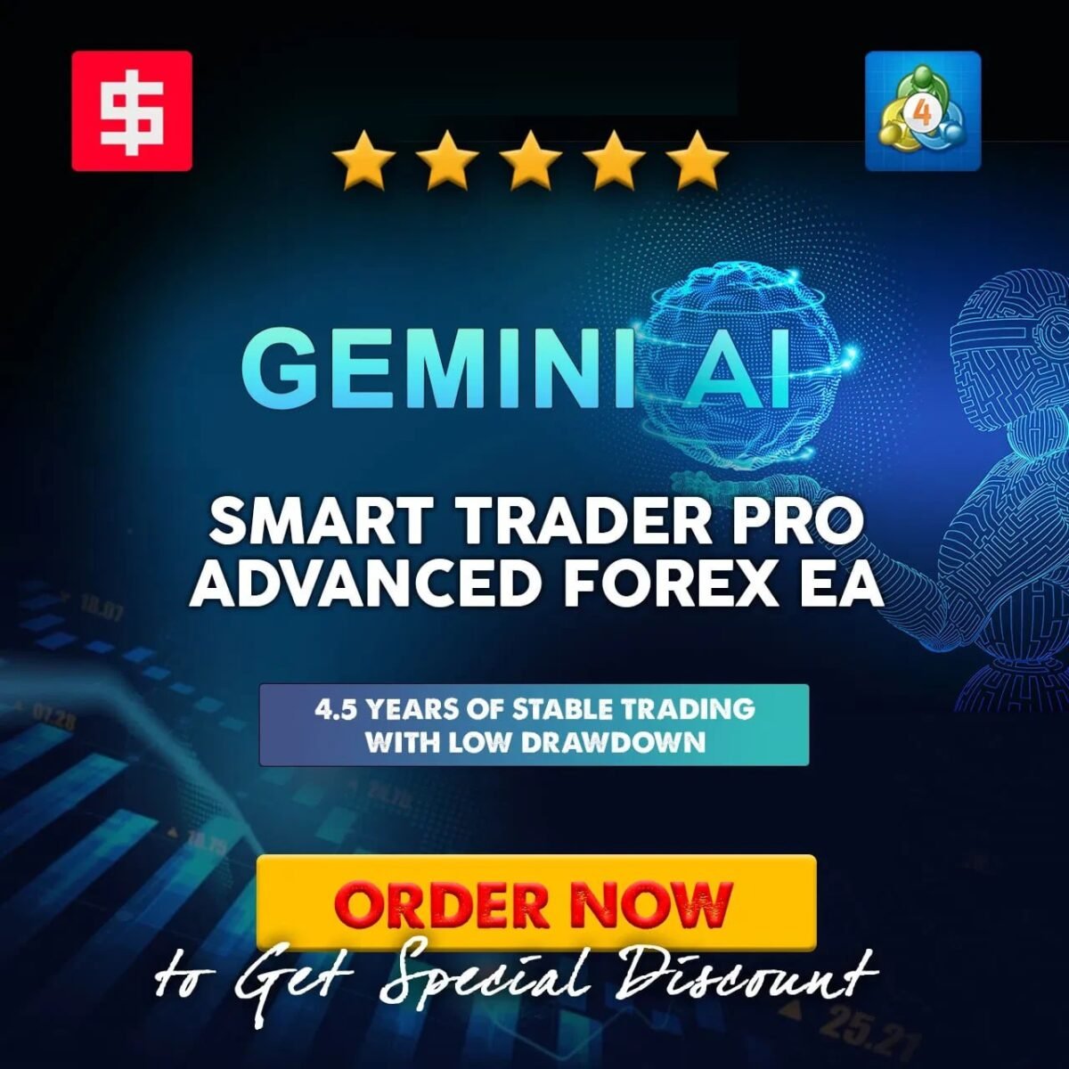 Gemini AI Smart Trader Pro EA V2.0 + Sets